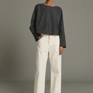 BLUSA HANSEL GRIS ANTRACITA