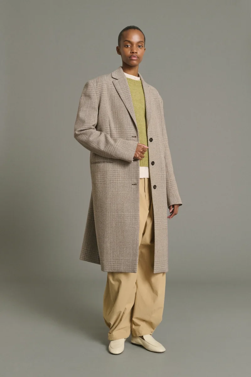ABRIGO LINCOLN MARRÓN/BEIGE - Imagen 2