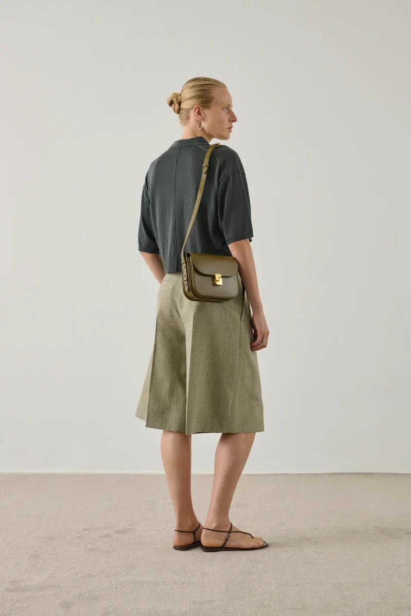 BOLSO BELLISSIMA MINI CAQUI DORADO - Imagen 3