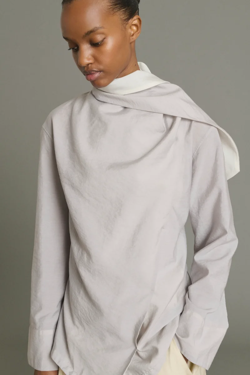 BLUSA LEONORE GRIS PARMA - Imagen 4