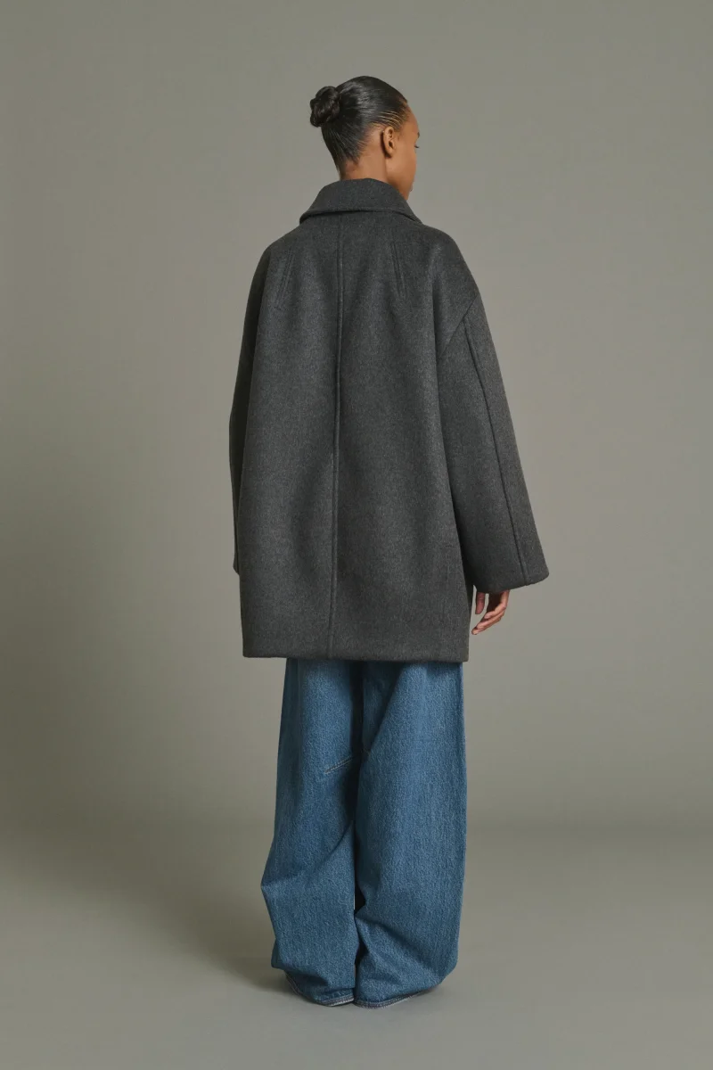 ABRIGO KASPER ANTRACITA JASPEADO - Imagen 3