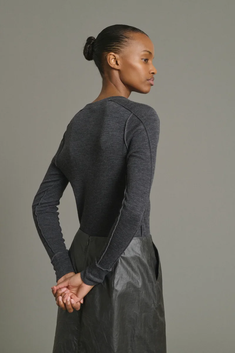 CAMISETA LAOS GRIS ANTRACITA - Imagen 5