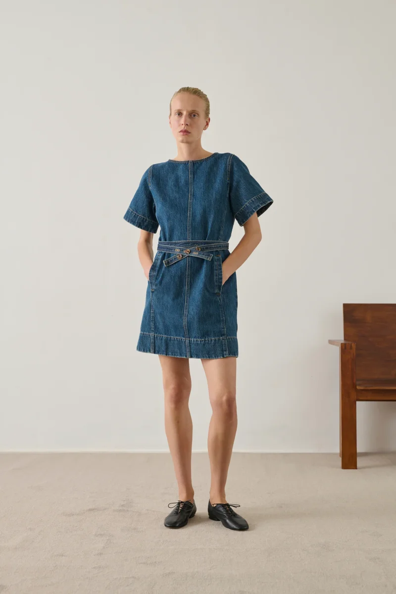 VESTIDO ECLAIR AZUL/VERDE - Imagen 2