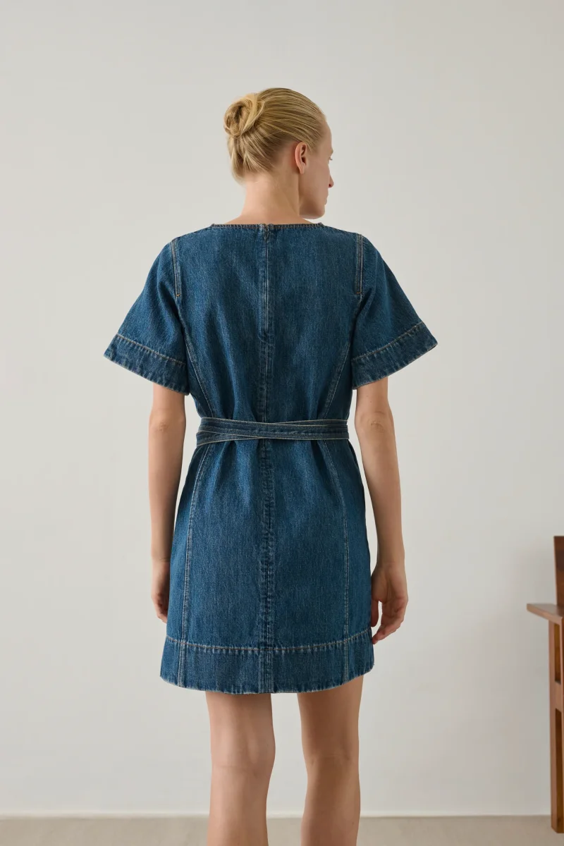 VESTIDO ECLAIR AZUL/VERDE - Imagen 5