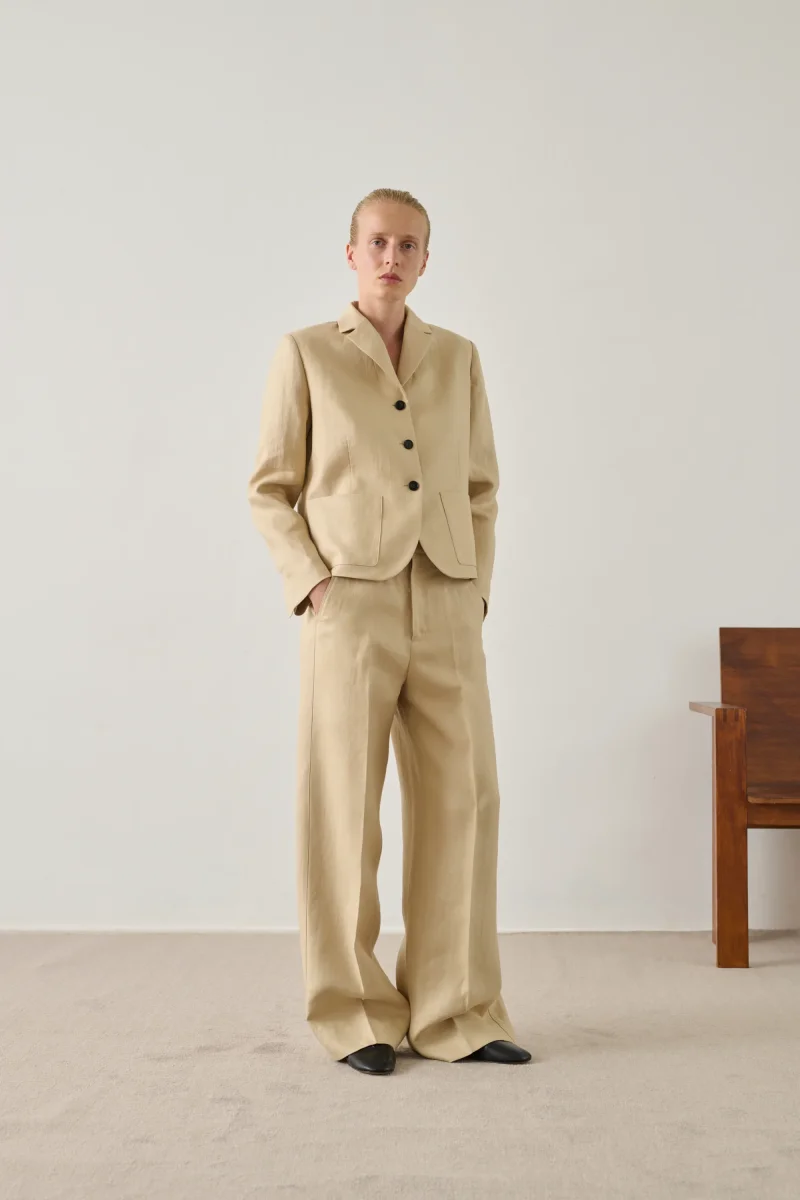 PANTALÓN HIPPOLYTE BEIGE POLVO