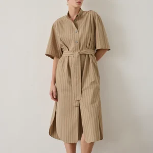VESTIDO IZZO BEIGE VERDE