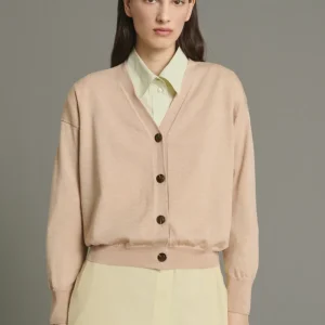 CÁRDIGAN IDEM BEIGE ROSADO
