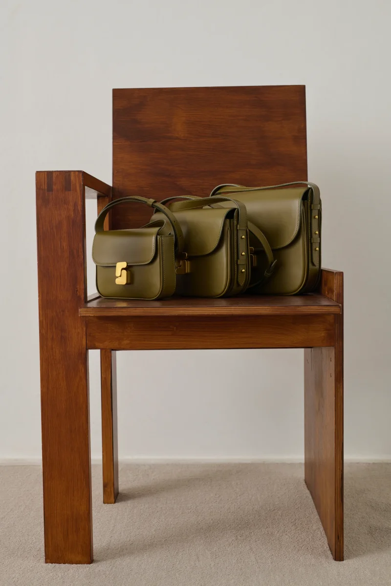 BOLSO BELLISSIMA MAXI CAQUI DORADO - Imagen 7