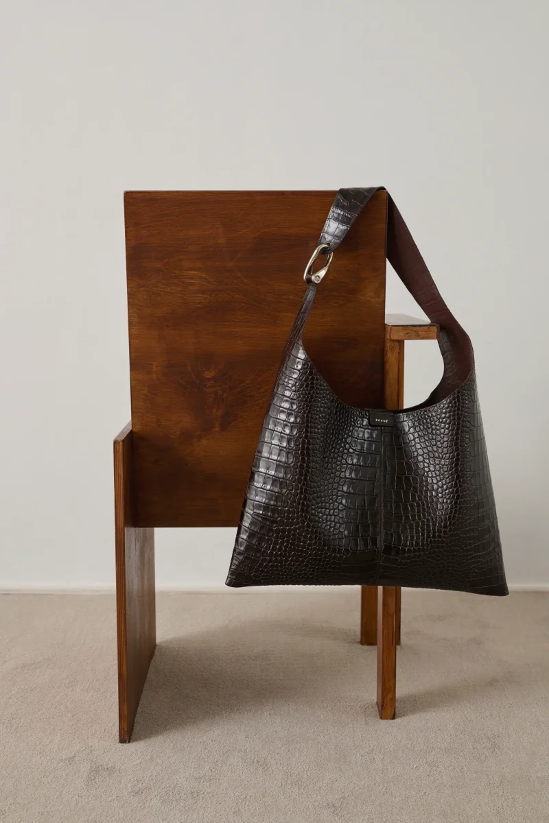 BOLSO COSIMA MARRÓN OSCURO - Imagen 8