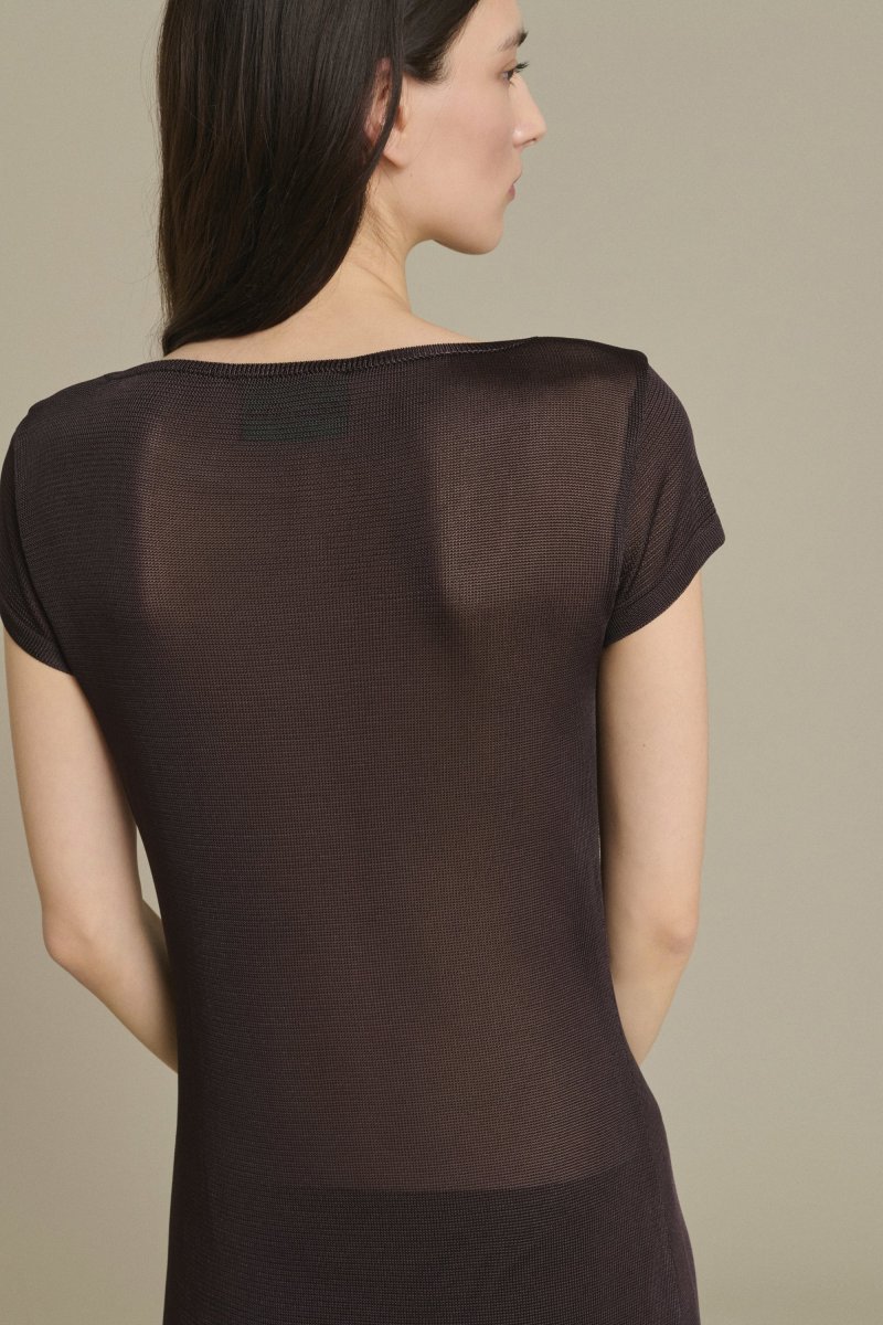 VESTIDO ORNELLA MARRÓN OSCURO - Imagen 5