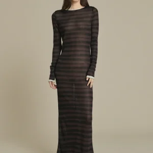 VESTIDO MOMO CHOCOLATE/NEGRO