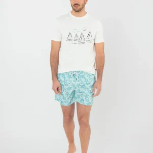 Bañador estampado marino