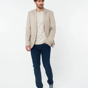 Americana piqué bicolor regular fit