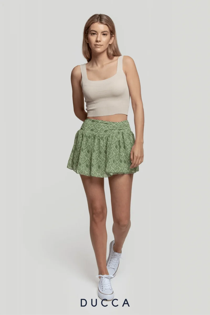 Shorts Encanto Plisado Verde