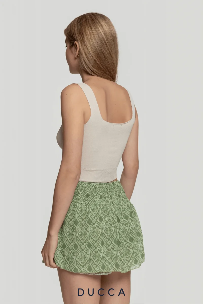 Shorts Encanto Plisado Verde - Imagen 5