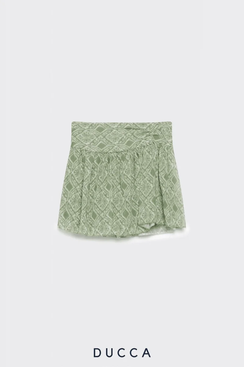 Shorts Encanto Plisado Verde - Imagen 6