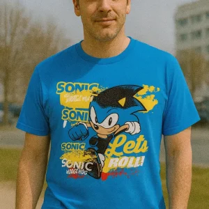 Camiseta Sonic Let's Roll