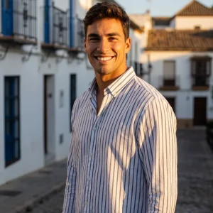 Camisa Rayas Marina