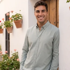 Camisa Gris Verdoso