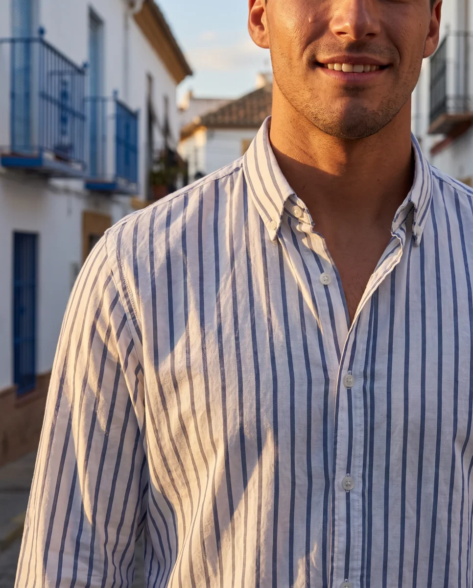 Camisa Rayas Marina - Imagen 3