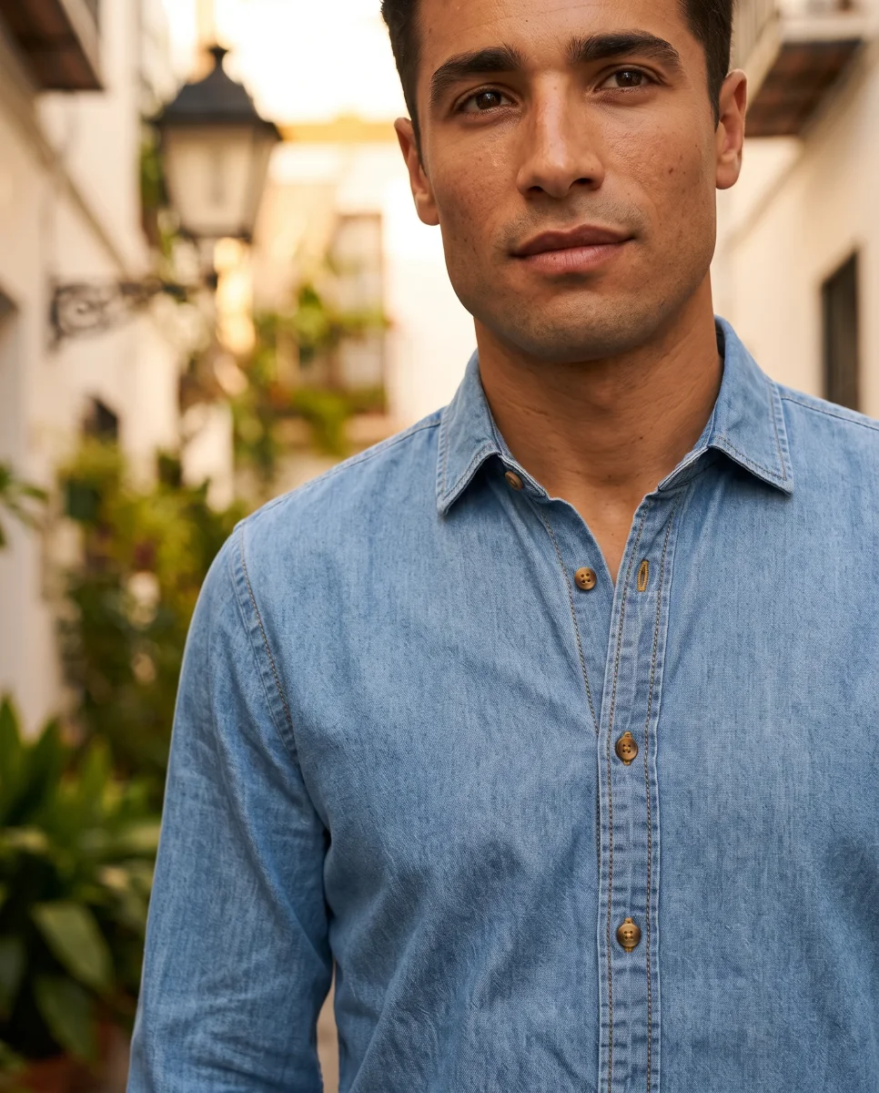 Camisa Chambray Vaquera - Imagen 3