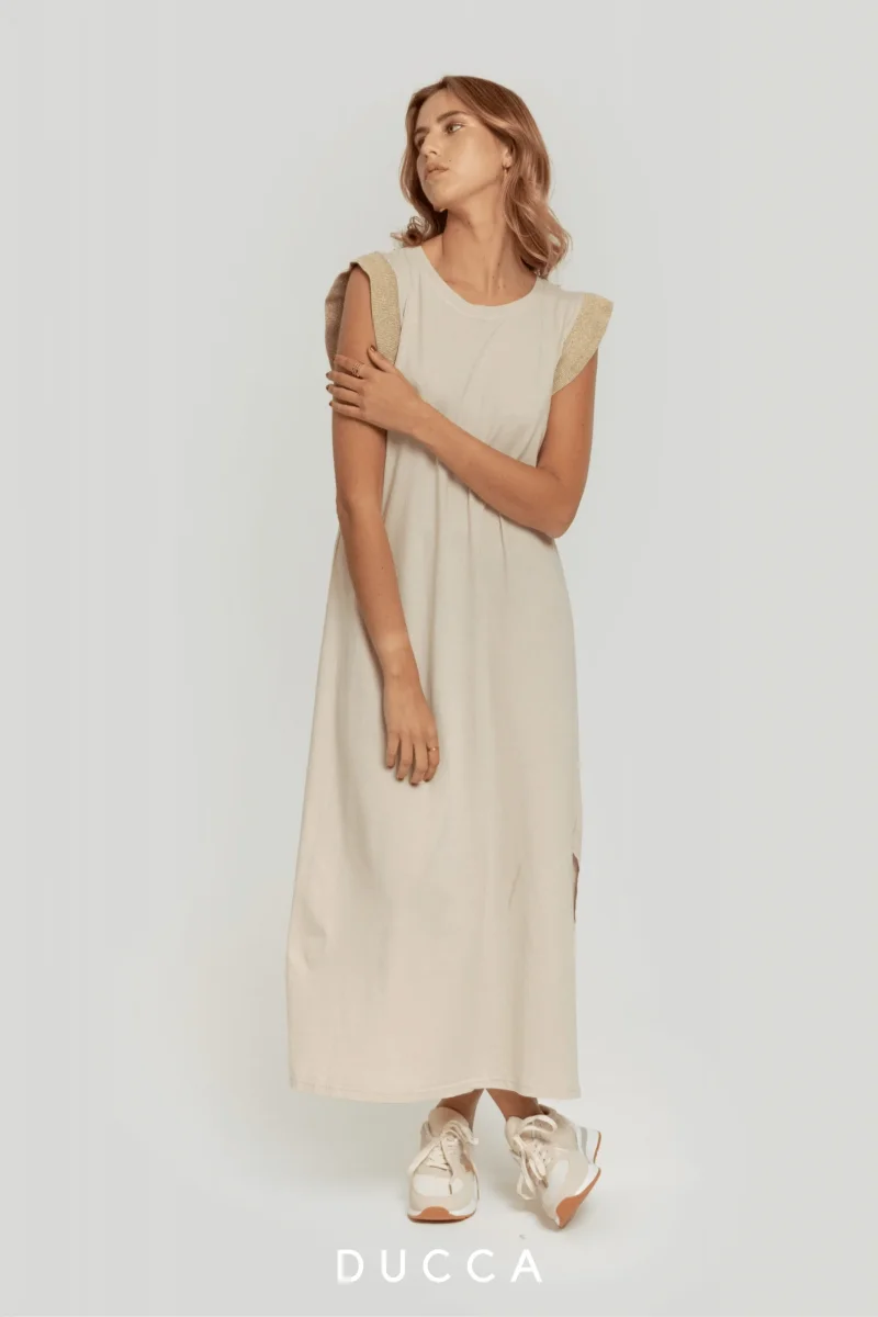 Vestido Eleganza Effortless Beige