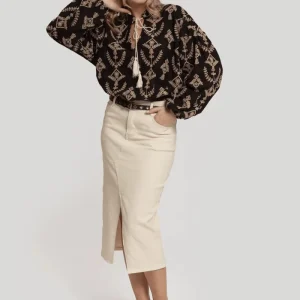 Falda Denim Retro-Chic