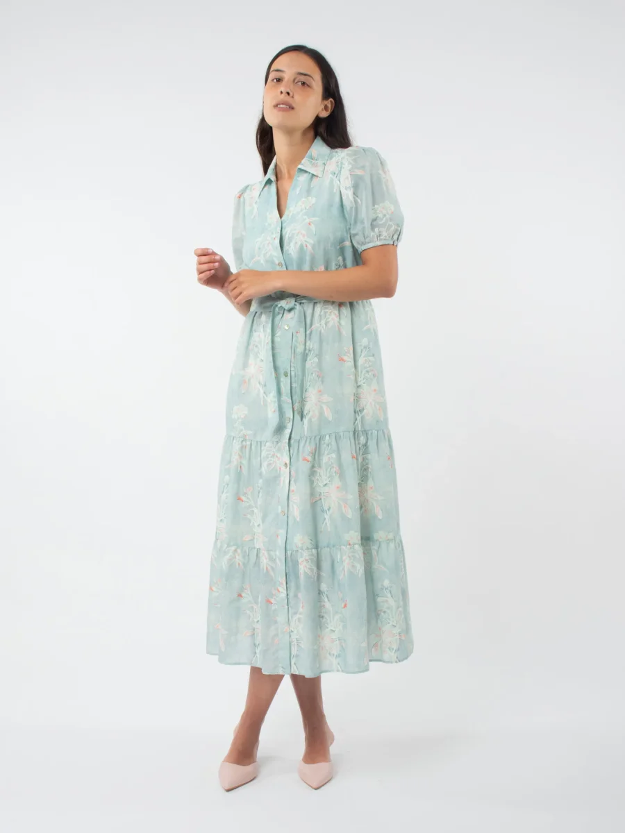 Vestido estampado flores - Imagen 2