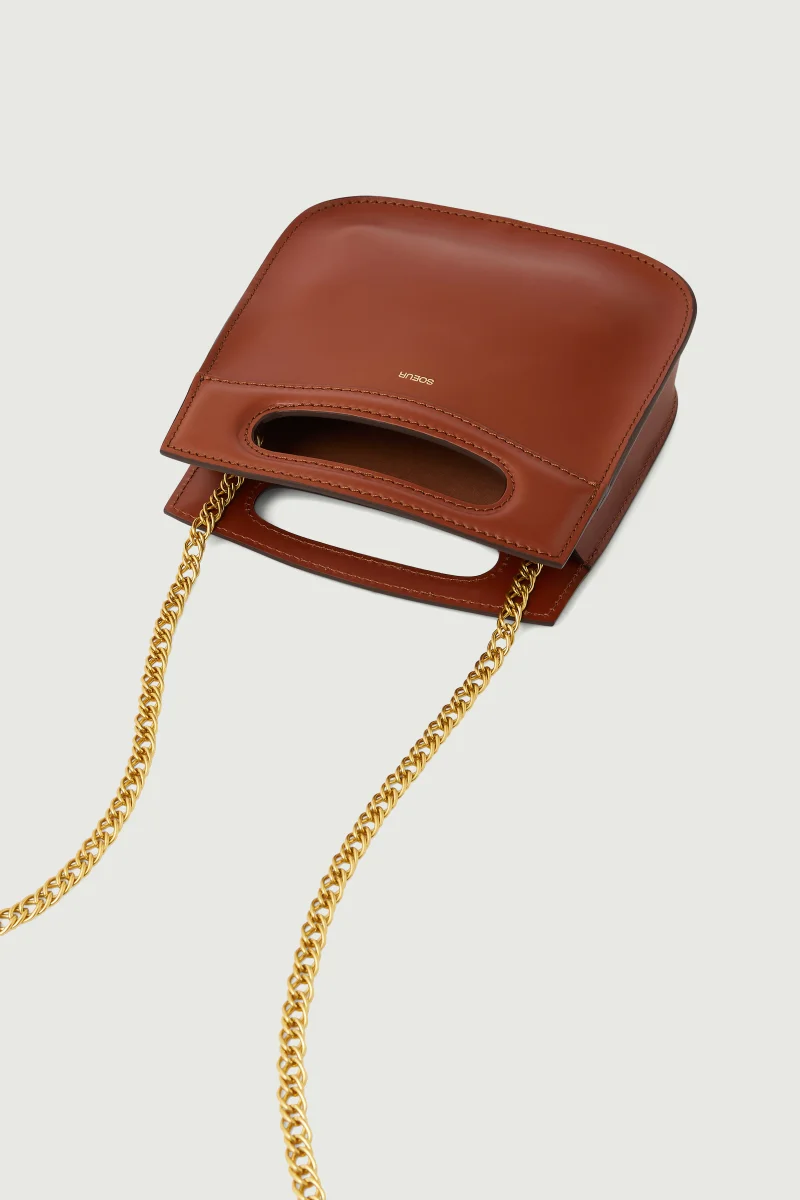 BOLSO CHERI MINI COÑAC - Imagen 5