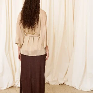 Chaqueta lurex dorada
