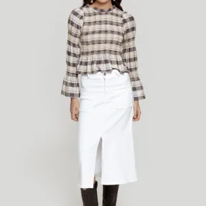 Blusa Peplum Charm Gris