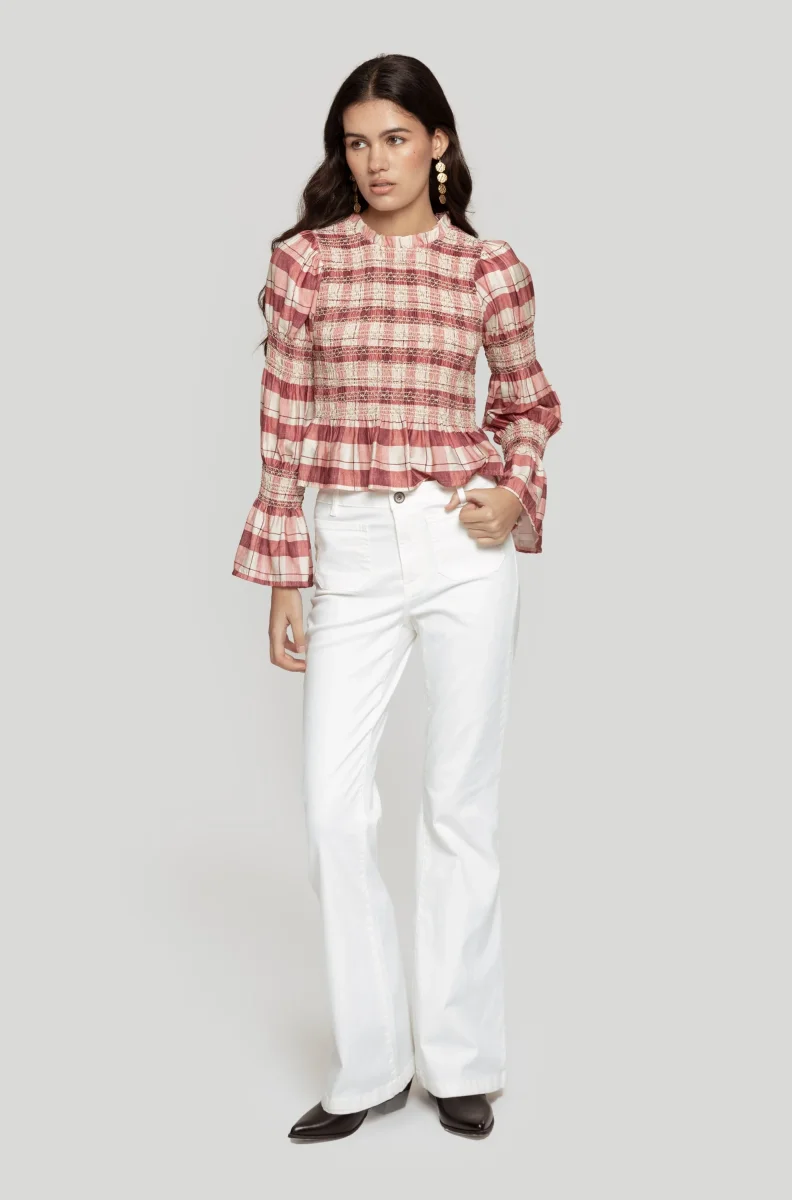 Blusa Peplum Charm Rosa - Imagen 4