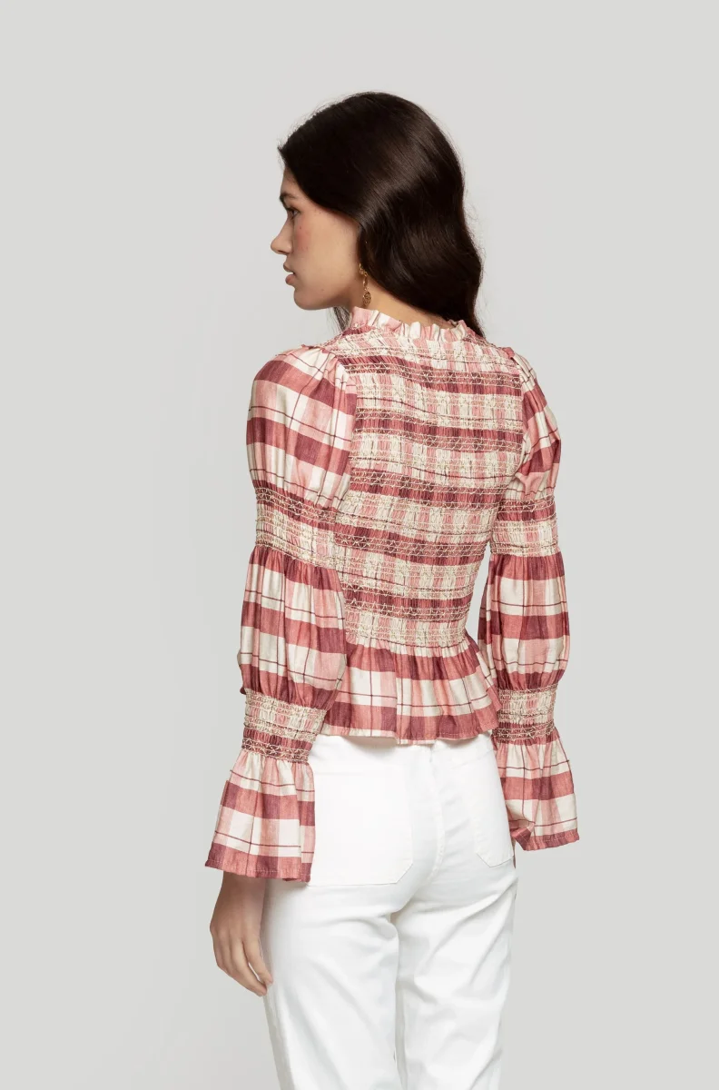 Blusa Peplum Charm Rosa - Imagen 5