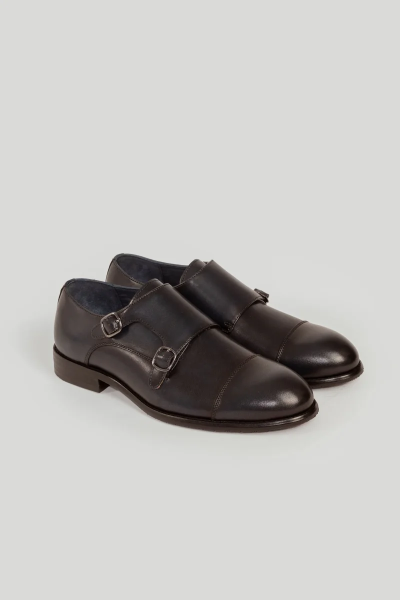 Zapato Monk Strap Cuero Brillante SKU 0.30823