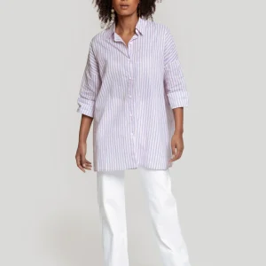 Camisa Rayas Urbanas Rosa