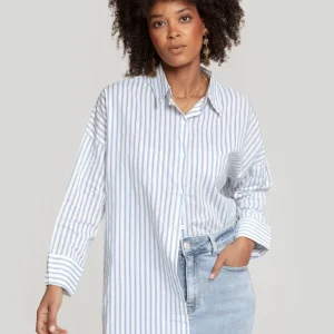 Camisa Rayas Urbanas Azul