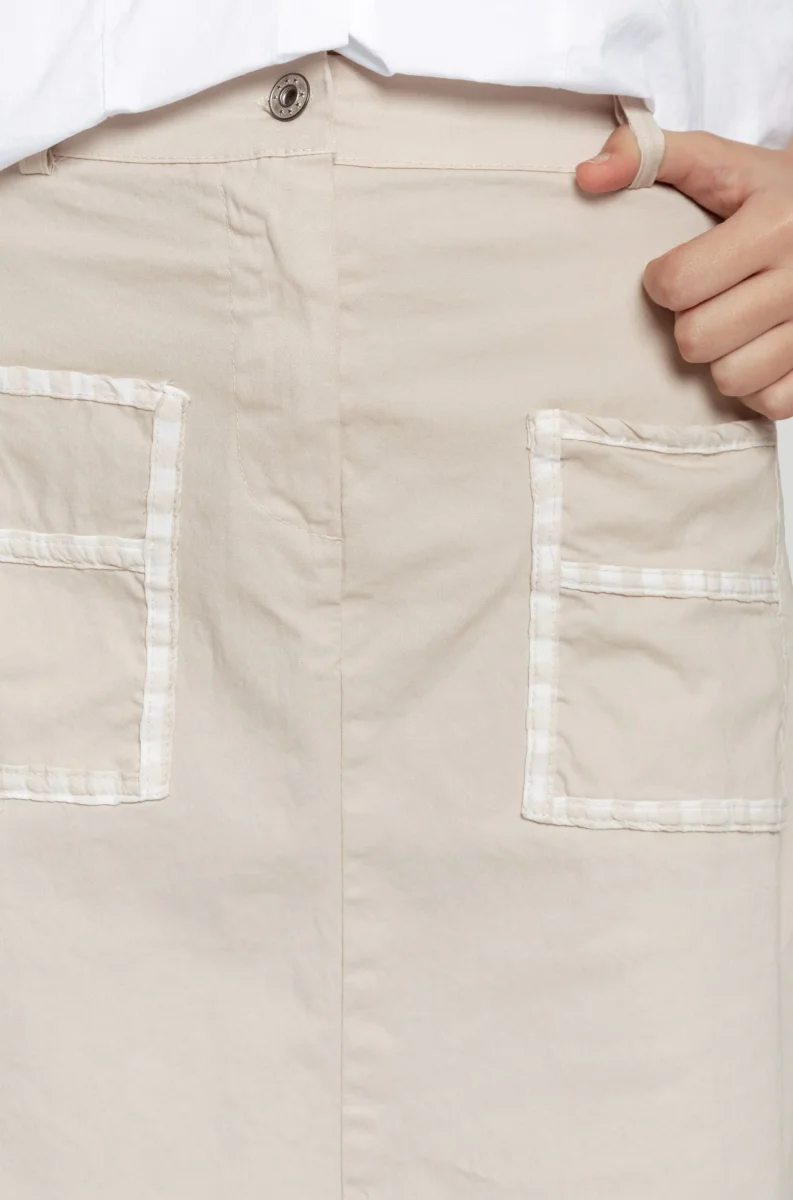 Falda Albora Midi Beige - Imagen 5