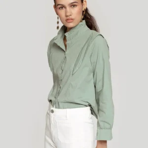 Camisa Aura Cropped Verde