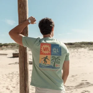 Camiseta Surf & Lifestyle Verde Agua SKU 0.33704