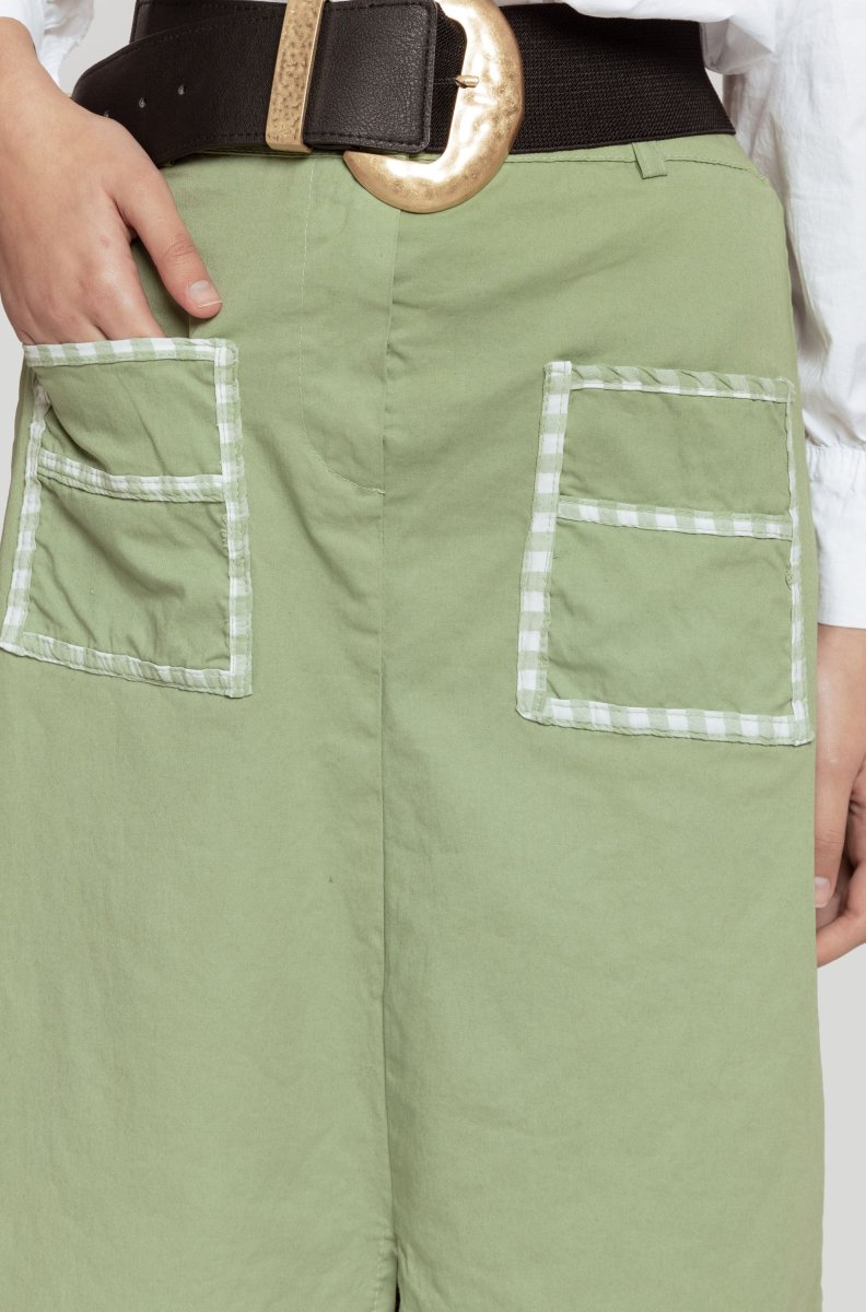 Falda Albora Midi Green - Imagen 4