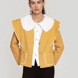 Chaqueta Albora Elegante Mostaza