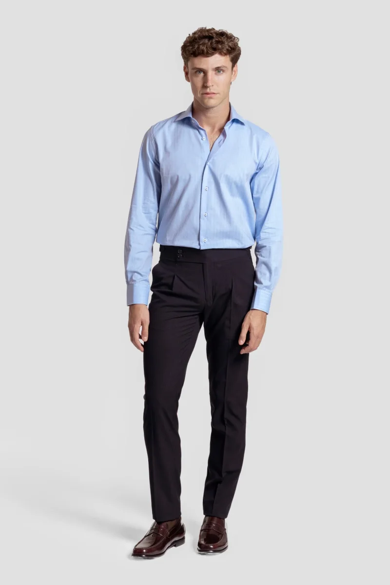 Camisa Vestir Espiga Celeste SKU 0.32187 - Imagen 3