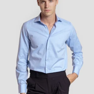 Camisa Vestir Espiga Celeste SKU 0.32187
