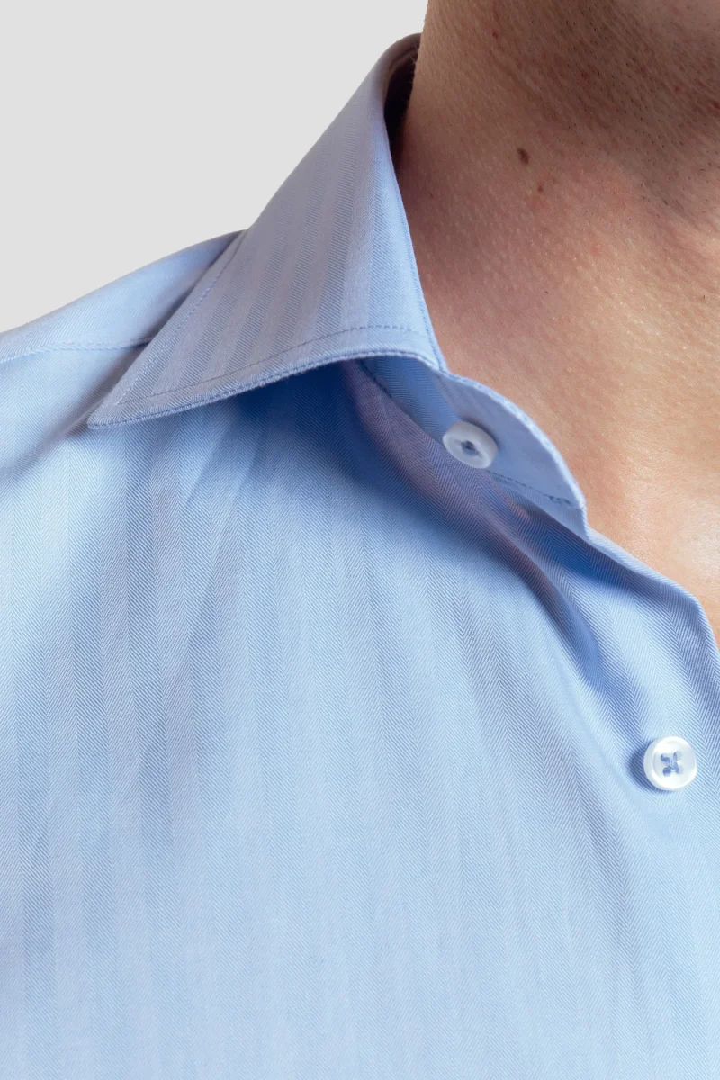 Camisa Vestir Espiga Celeste SKU 0.32187 - Imagen 4