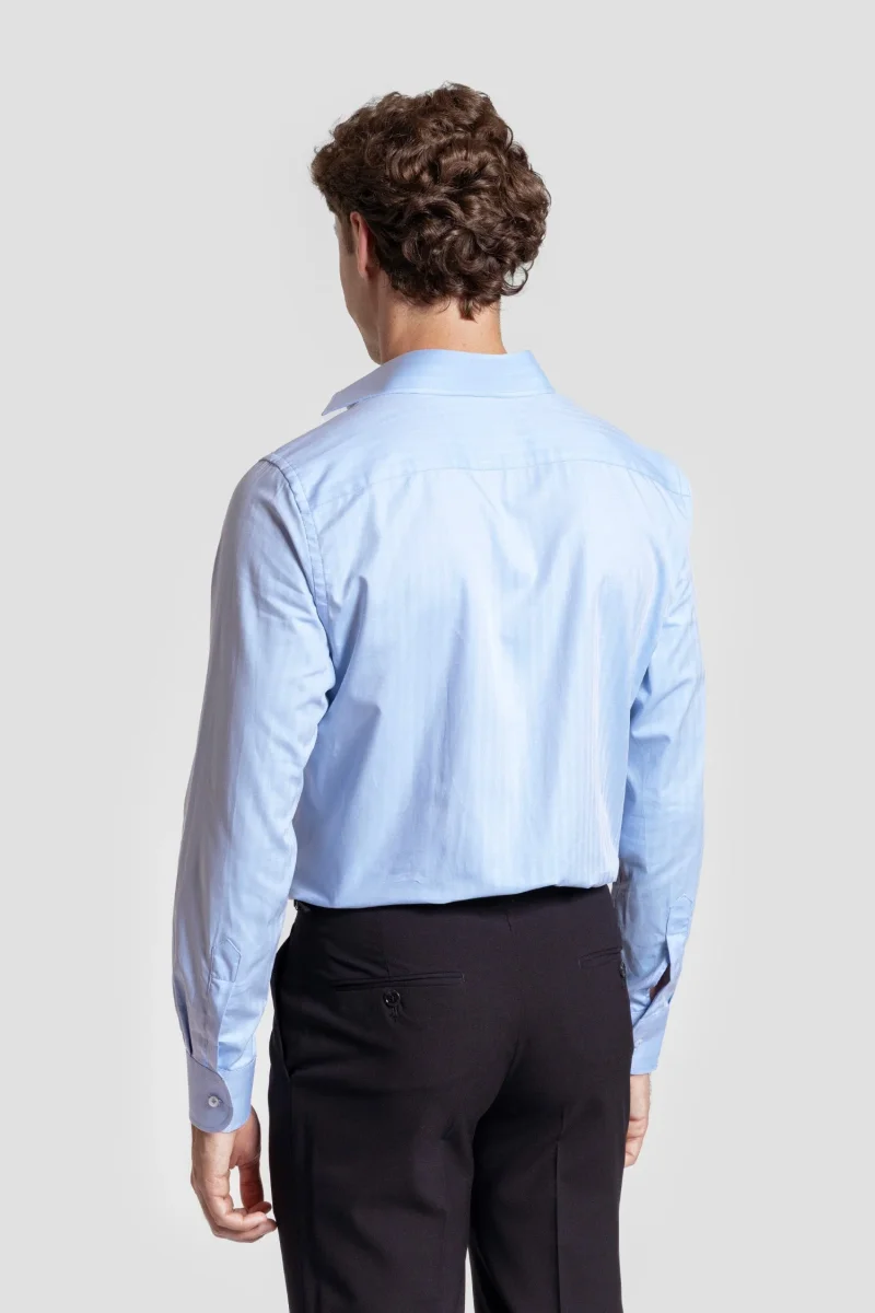 Camisa Vestir Espiga Celeste SKU 0.32187 - Imagen 5