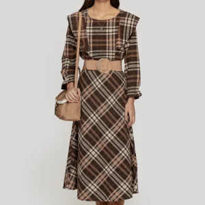 Falda Cuadros Vintage