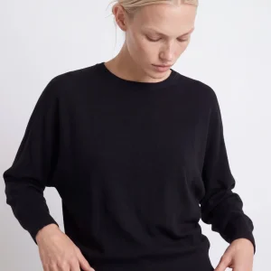 Jersey con contraste de punto negro