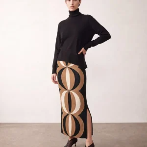 Jersey cuello alto negro