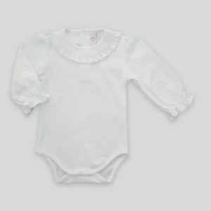 Body smock blanco manga larga