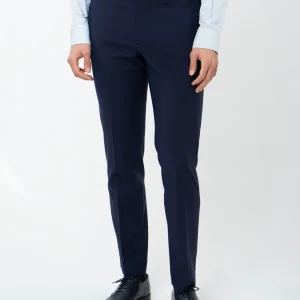 Pantalón traje lana slim fit